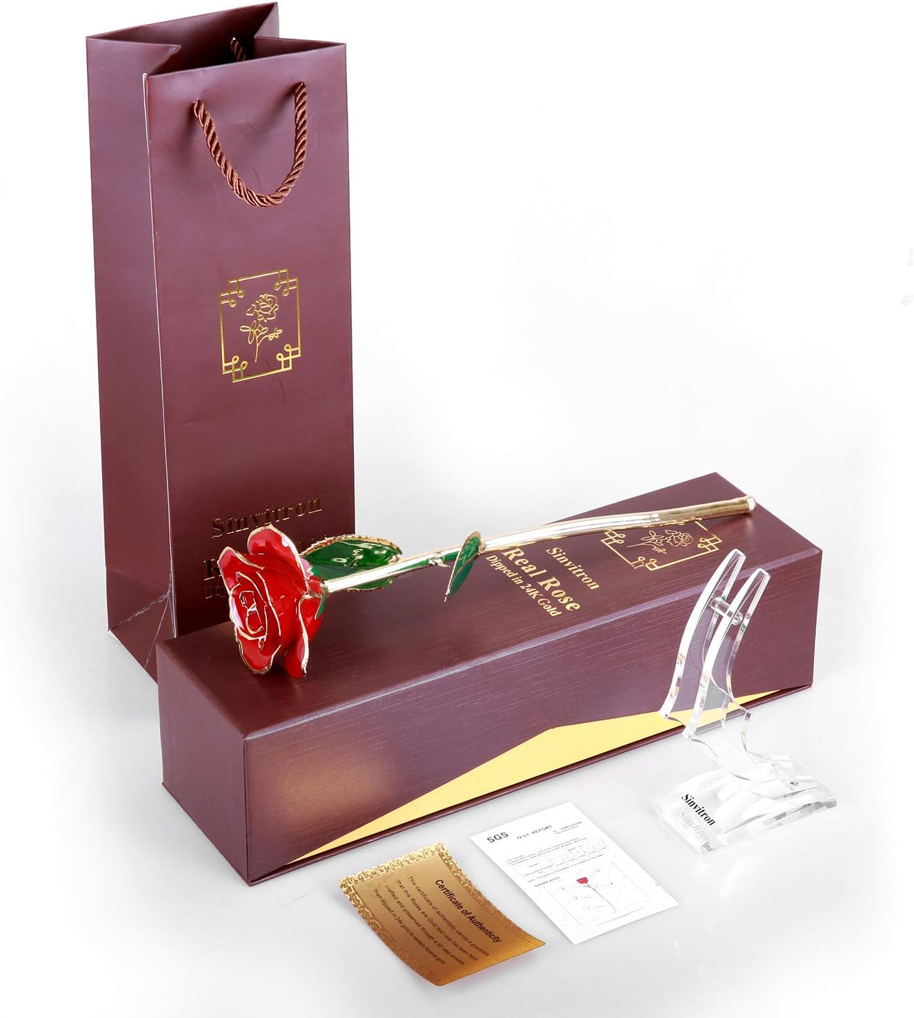 Gold Dipped Infinity Rose
