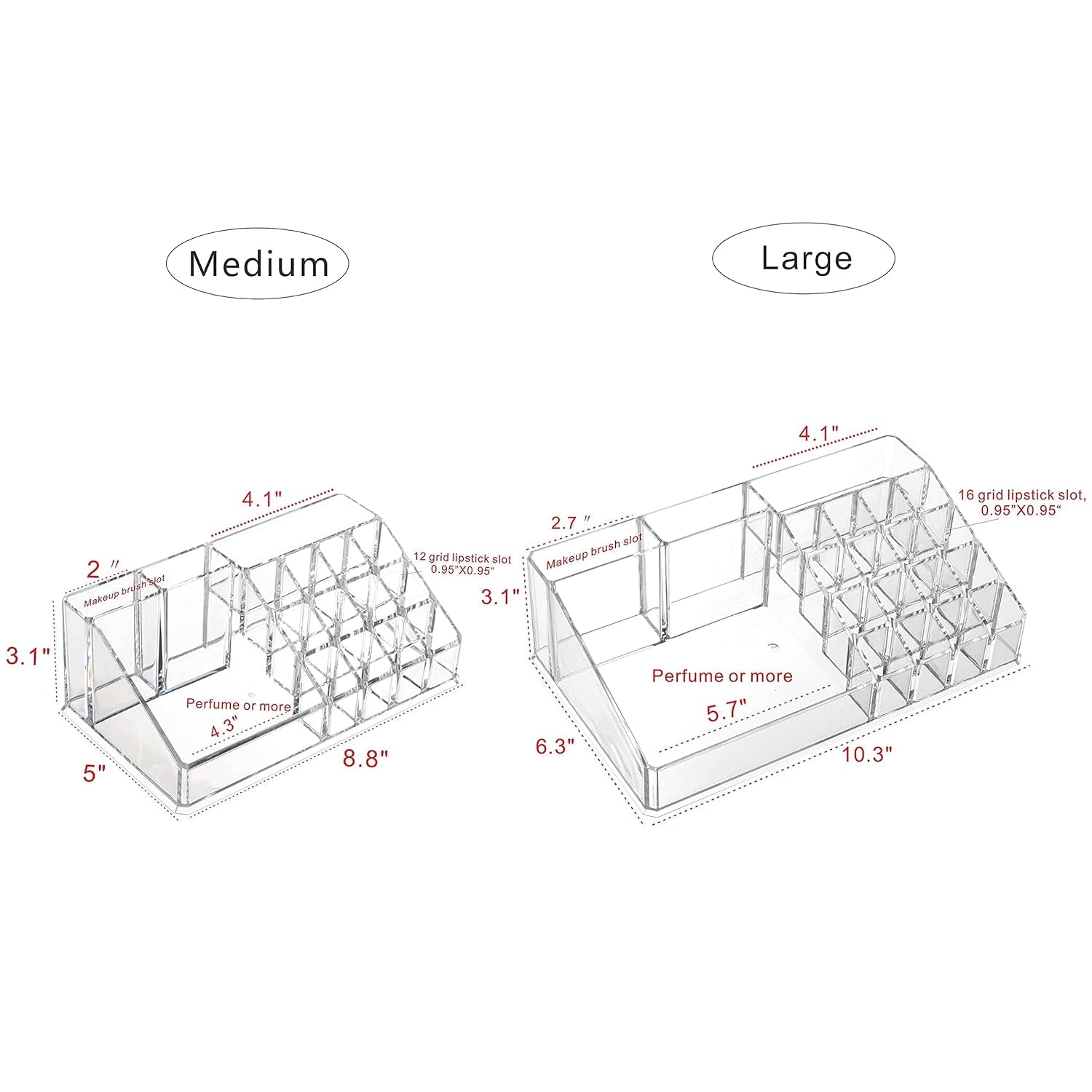 Clear Makeup Organizer